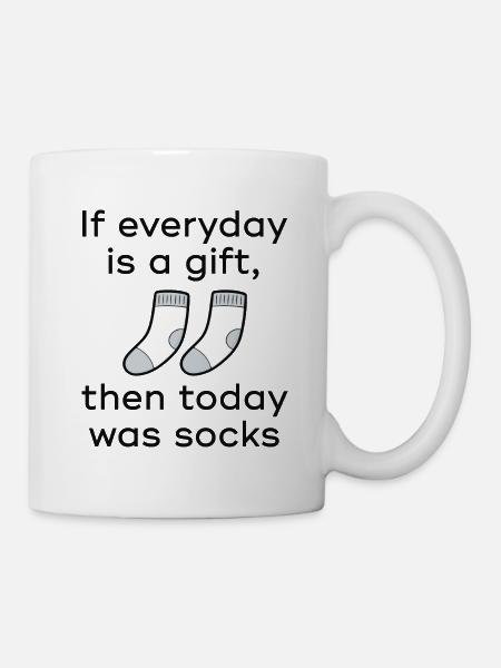 Today Was Socken - Tasse - Weiß