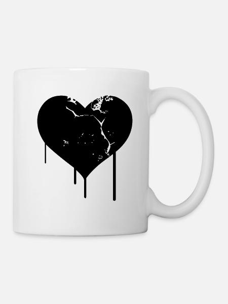 You broke my heart - Mug - white