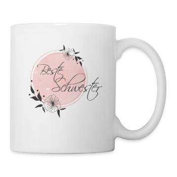Beste große Schwester Geburtstag Geschenk pastel - Tasse - Weiß - Rechts