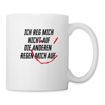 Lustiger Spruch Choleriker mit kurzer Zündschnur - Tasse - Weiß - Rechts