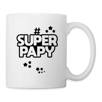 Super papy - Mug blanc - blanc - Droite