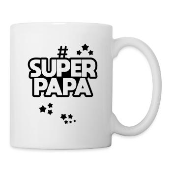 Super papa - Mug blanc - blanc - Droite