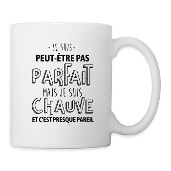 Parfait et chauve - Mug blanc - blanc - Droite