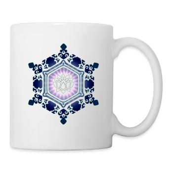 Water Crystal, Love, Lotus, Symbol, Yoga, Emoto - Mug - white - Right