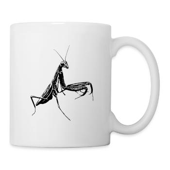 Gottesanbeterin / Fangheuschrecke / Mantis Insekt - Tasse - Weiß - Rechts