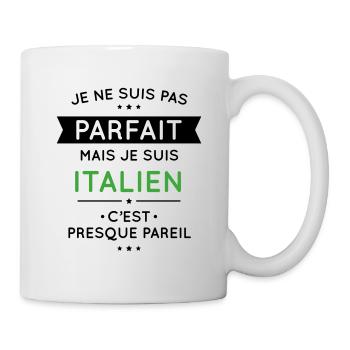 Je ne suis pas parfait mais je suis Italien - Mug blanc - blanc - Droite