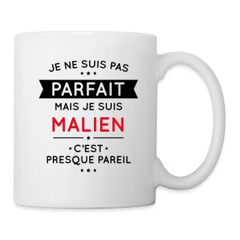 Je ne suis pas parfait mais je suis Malien - Mug blanc - blanc - Droite