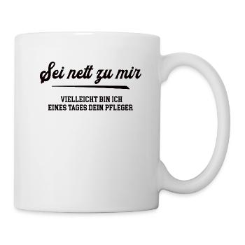 Krankenpflege Ausbildung Pfleger Pflegefachfrau - Tasse - Weiß - Rechts