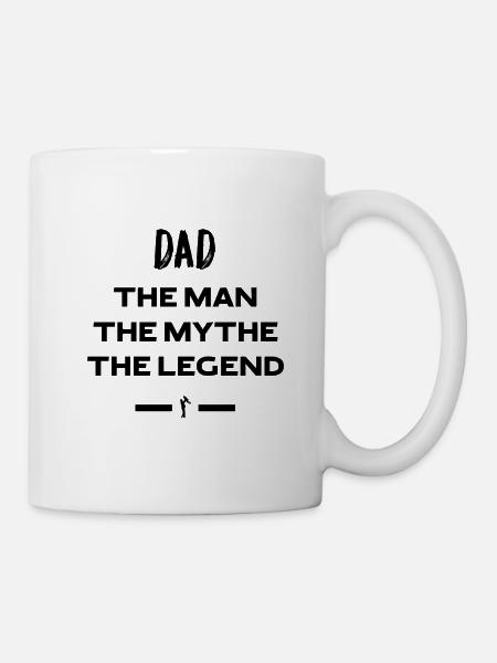 dad the man the myth the legend - Mug blanc - blanc