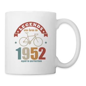 Radsport-Jubiläum Jahrgang 1952 70 Jahre - Tasse - Weiß - Rechts