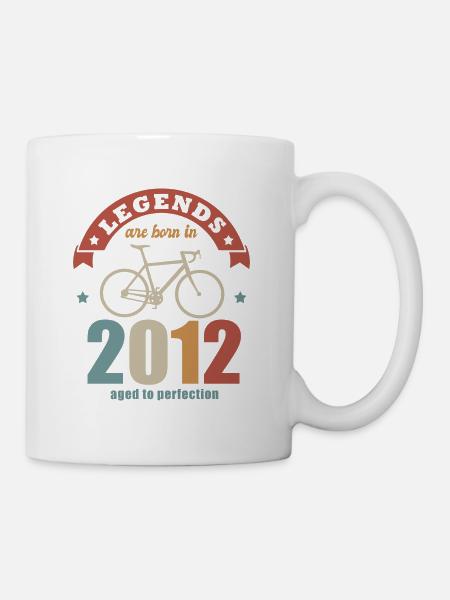 Radsport-Bike-Jubiläum Jahrgang 2012 10 Jahre - Tasse - Weiß
