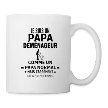 déménageur exceptionnel - Mug blanc - blanc - Droite