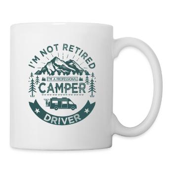I am not retired camper driver papy Camping car - Mug blanc - blanc - Droite