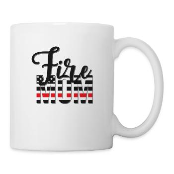 Firefighter Mother Firefighter Mom Gift - Mug - white - Right