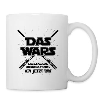 JGA Junggesellenabschied Das wars Bräutigam Mann - Tasse - Weiß - Rechts