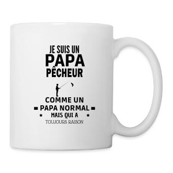pêcheur qui a toujours raison - Mug blanc - blanc - Droite