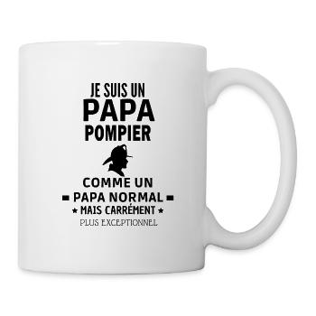 pompier exceptionnel - Mug blanc - blanc - Droite