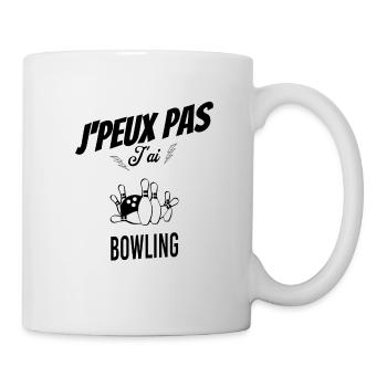 J'peux pas j'ai bowling - Mug blanc - blanc - Droite