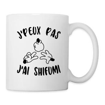 Pierre Papier Ciseaux J'Peux Pas J'ai Shifumi - Mug blanc - blanc - Droite