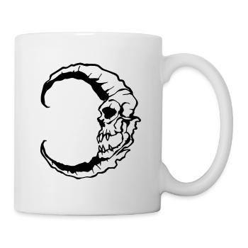 Moon Skull Halloween - Mug blanc - blanc - Droite
