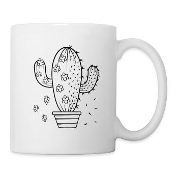 Kaktus Stimmung Laune gut schlecht - Tasse - Weiß - Rechts