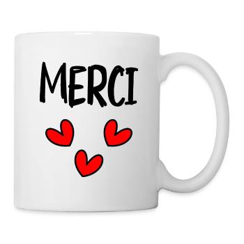 THANK YOU. THANKS. THANK YOU. ANNIVERSARY. BIRTH. - Mug - white - Right