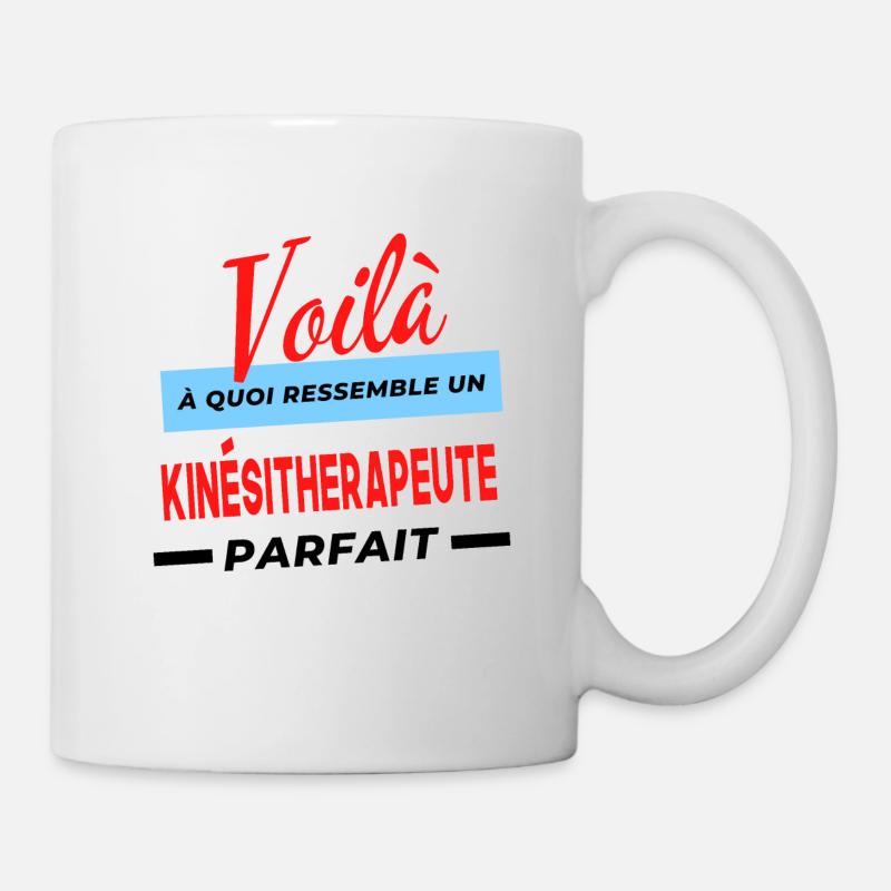 Voilà a quoi ressemble un KINÉSITHERAPEUTE Humour - Mug blanc - blanc