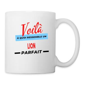 Voilà a quoi ressemble un LION Humour - Mug blanc - blanc - Droite