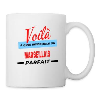Voilà a quoi ressemble un MARSEILLAIS Humour - Mug blanc - blanc - Droite