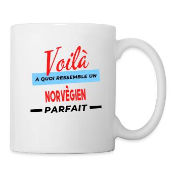 Voilà a quoi ressemble un NORVÈGIEN Humour - Mug blanc - blanc - Droite