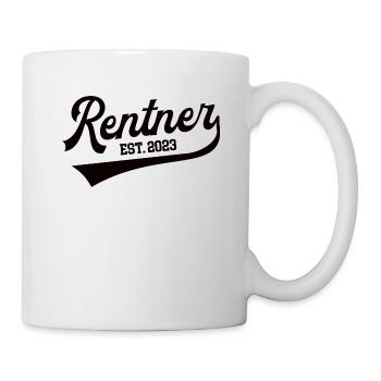 Rentner 2023 Rentenbeginn Rente in 23 Ruhestand - Tasse - Weiß - Rechts