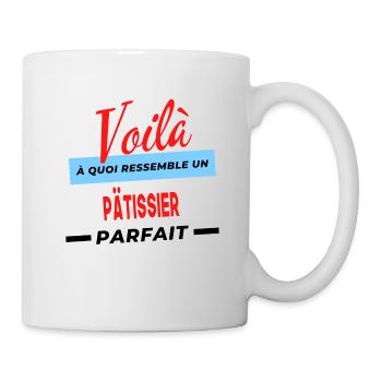 Voilà a quoi ressemble un PÂTISSIER Humour - Mug blanc - blanc - Droite