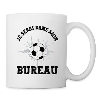 je serai dans mon bureau - Mug blanc - blanc - Droite