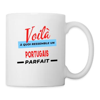 Voilà a quoi ressemble un PORTUGAIS Humour - Mug blanc - blanc - Droite