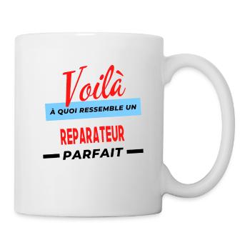 Voilà a quoi ressemble un REPARATEUR Humour - Mug blanc - blanc - Droite