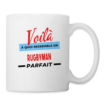 Voilà a quoi ressemble un RUGBYMAN Humour - Mug blanc - blanc - Droite