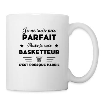 je ne suis pas parfait basketteur humour - Mug blanc - blanc - Droite