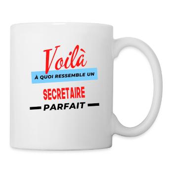 Voilà a quoi ressemble un SECRETAIRE Humour - Mug blanc - blanc - Droite