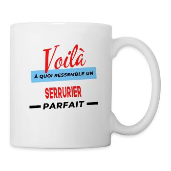 Voilà a quoi ressemble un SERRURIER Humour - Mug blanc - blanc - Droite