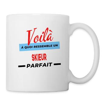 Voilà a quoi ressemble un SKIEUR Humour - Mug blanc - blanc - Droite