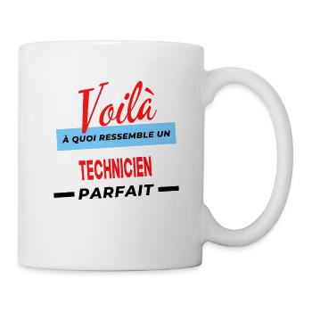 Voilà a quoi ressemble un TECHNICIEN Humour - Mug blanc - blanc - Droite