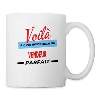 Voilà a quoi ressemble un VENDEUR Humour - Mug blanc - blanc - Droite