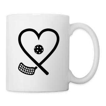 Floorball Heart Floorballer Salibandy Floorball - Mug - white - Right