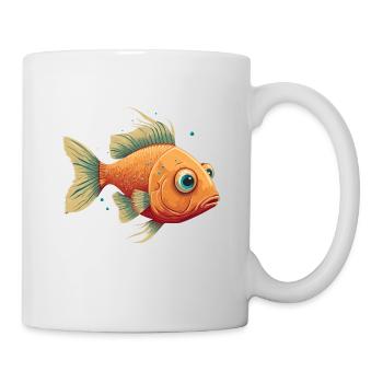 Fish with big Eyes - Mug - white - Right