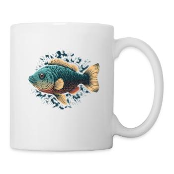 Flat Fish Illustration - Mug - white - Right