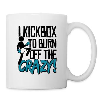 Kickboxing Slogan Kickboxer Boxing Kick Boxing - Mug - white - Right