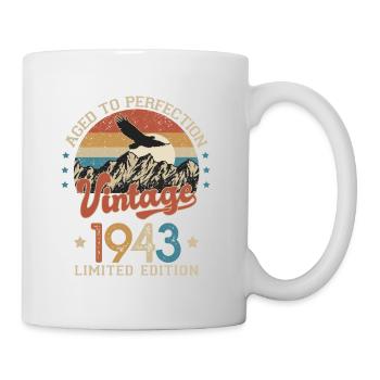 1943 Humor Birthday 80 Years Age Perfection - Mug - white - Right