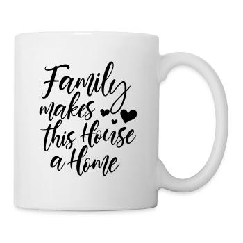 FamilyMakesThisHouseAHome - Mug blanc - blanc - Droite