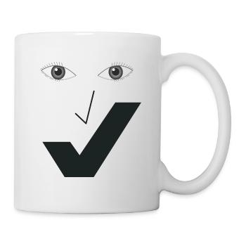 Feines Lächeln - Feines Gesicht C04. - Tasse - Weiß - Rechts