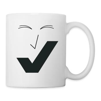 Feines Lächeln - Feines Gesicht C01. - Tasse - Weiß - Rechts